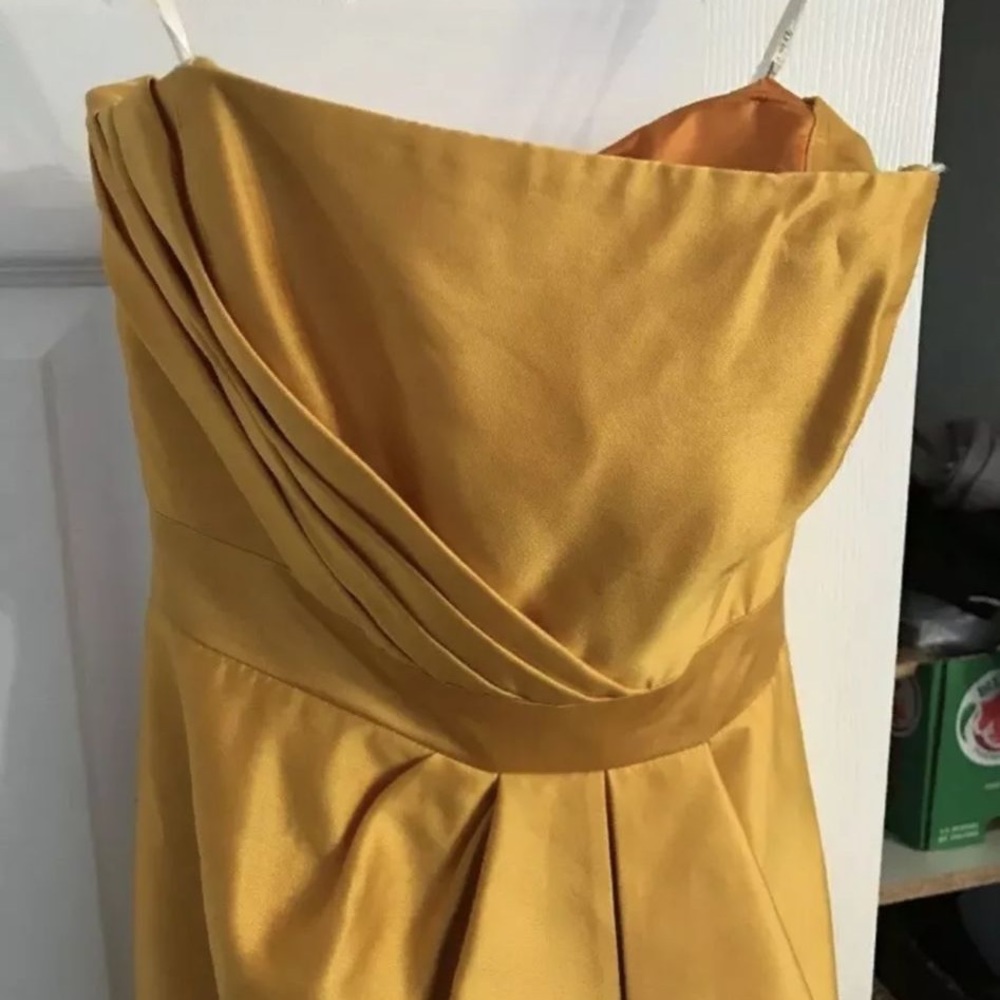 Shoshanna Yellow Strapless Cocktail Dress - Picture 2 of 10